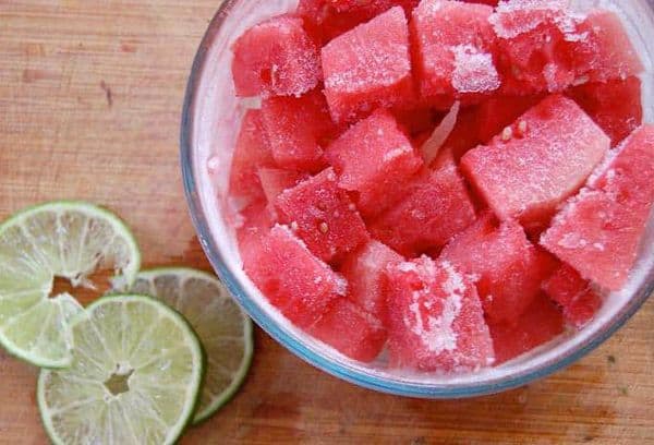 tranches de melon d'eau