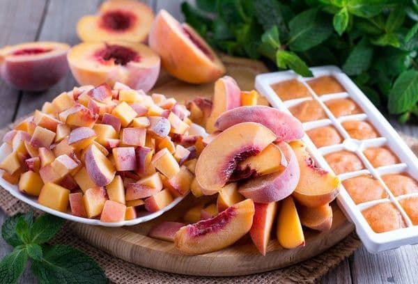 Options de congélation des pêches