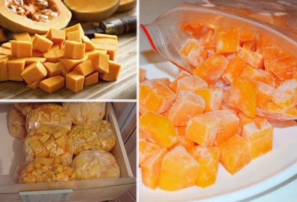 Citrouille congelée