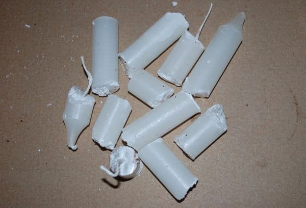 bougies de paraffine