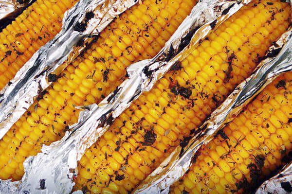 Maïs cuit au four