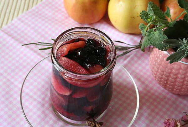 Compote de pommes et aronia