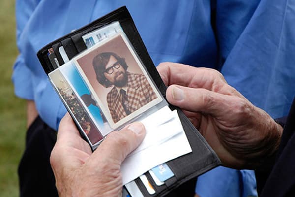 Vieux portefeuille photo