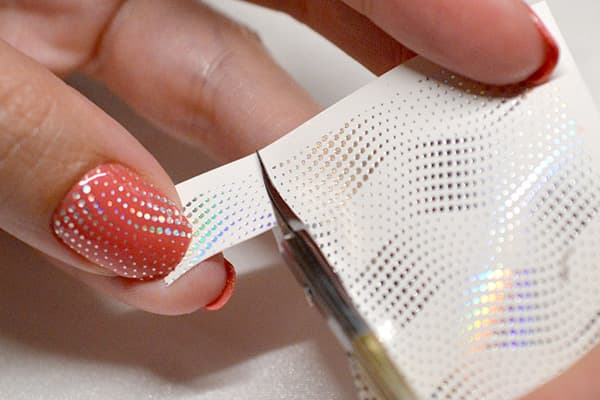 Feuille de transfert pour les ongles