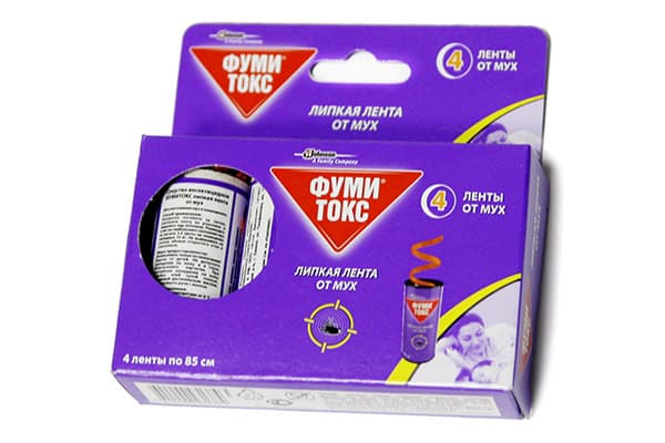 Ruban adhésif de mouches Fumitoks