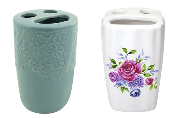 Verre pour brosses à dents et pâte à prix fixe