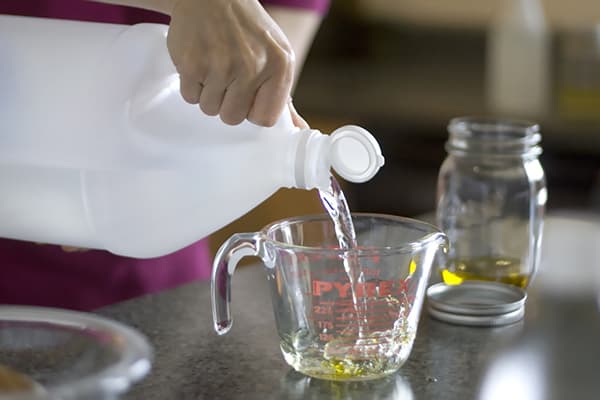 Dilution de vinaigre d'eau