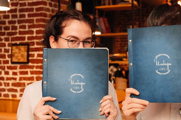 Menu café Ginger à Tcheliabinsk