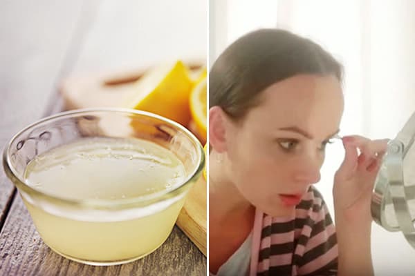 Jus de citron pour enlever les sourcils